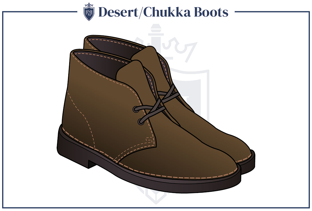 男人的Dessert-Chukka-Boots